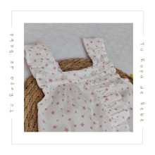 COLECCIÓN VERANO. Vestido con braguita bebé niña ESTRELLAS Babidu
