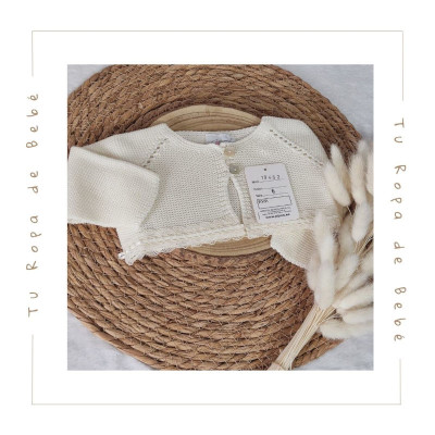 COLECCIÓN VERANO. Chaqueta corta bebé Artesanía Pipos