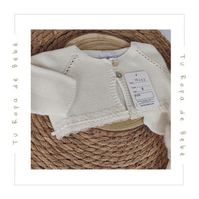 COLECCIÓN VERANO. Chaqueta corta bebé Artesanía Pipos