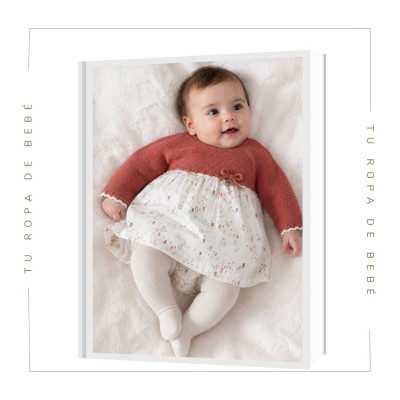 COLECCIÓN INVIERNO. Vestido con braga bebé niña FOREST Martín Aranda