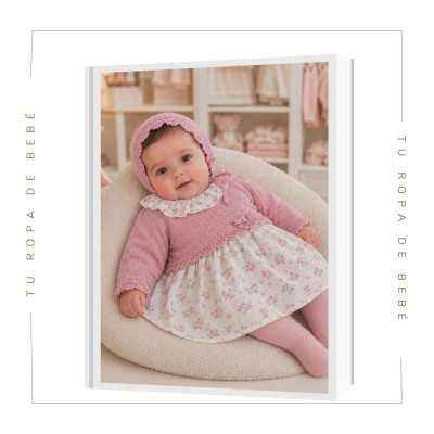 COLECCIÓN INVIERNO. Vestido con braga bebé niña DAMA Paz Rodríguez