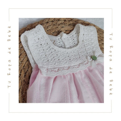 COLECCIÓN VERANO. Conjunto jesusito y braga bebé niña AURA Paz Rodríguez