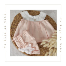 COLECCIÓN VERANO. Vestido con braga bebé niña LIN Martín Aranda
