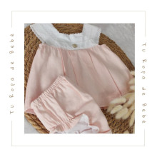 COLECCIÓN VERANO. Vestido con braga bebé niña LIN Martín Aranda