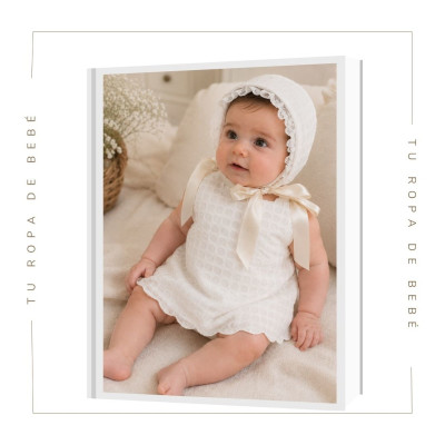 COLECCIÓN VERANO. Vestido con capota bebé niña Juliana