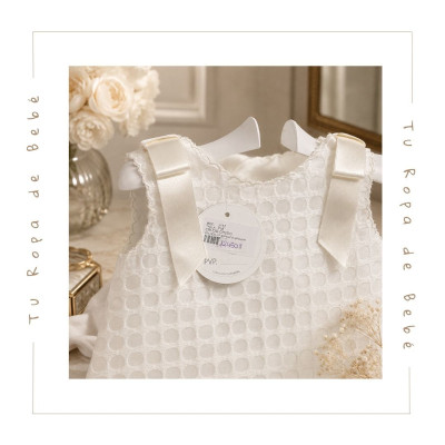 COLECCIÓN VERANO. Vestido con capota bebé niña Juliana