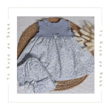 COLECCIÓN VERANO. Vestido con braga bebé niña NEL BLU Martín Aranda