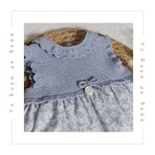 COLECCIÓN VERANO. Vestido con braga bebé niña NEL BLU Martín Aranda