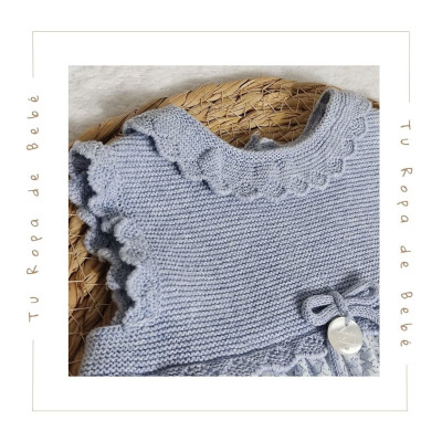 COLECCIÓN VERANO. Vestido con braga bebé niña NEL BLU Martín Aranda