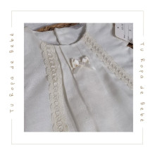 COLECCIÓN VERANO. Vestido con capota bebé niña Artesanía Pipos