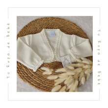 COLECCIÓN VERANO. Chaqueta corta ceremonia bebé niña Artesanía Granlei