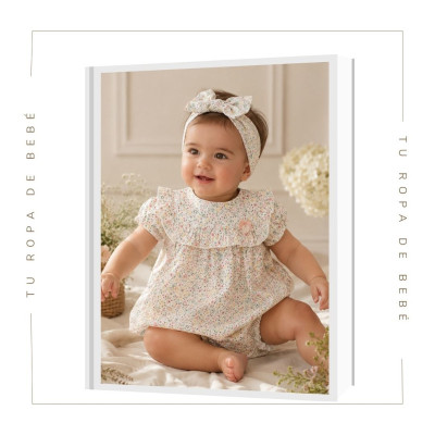 COLECCIÓN VERANO. Vestido con braga bebé niña TOLOUSE Martín Aranda