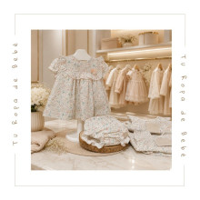 COLECCIÓN VERANO. Vestido con braga bebé niña TOLOUSE Martín Aranda