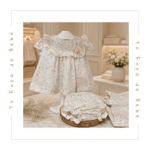 COLECCIÓN VERANO. Vestido con braga bebé niña TOLOUSE Martín Aranda