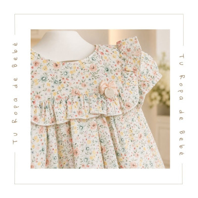 COLECCIÓN VERANO. Vestido con braga bebé niña TOLOUSE Martín Aranda