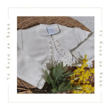 COLECCIÓN VERANO. Chaqueta corta bebé niña Artesanía Granlei