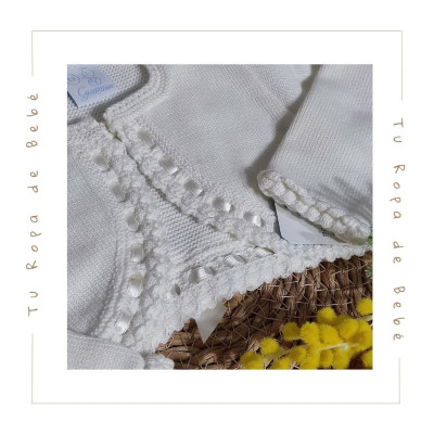 COLECCIÓN VERANO. Chaqueta corta bebé niña Artesanía Granlei