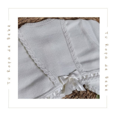 COLECCIÓN VERANO. Chaqueta corta bebé niña Artesanía Granlei