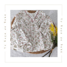 COLECCIÓN INVIERNO. Vestido estampado con braga bebé niña FLEUR Martín Aranda