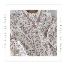 COLECCIÓN INVIERNO. Vestido estampado con braga bebé niña FLEUR Martín Aranda