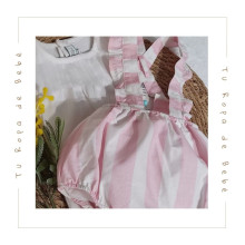 COLECCIÓN VERANO. Conjunto braguita tirantes bebé niña Cotton&Sugar