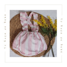 COLECCIÓN VERANO. Conjunto braguita tirantes bebé niña Cotton&Sugar