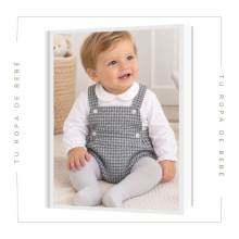 COLECCIÓN INVIERNO. Conjunto peto bebé niño Babidu