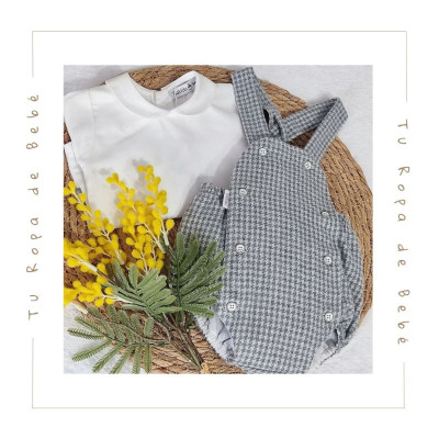 COLECCIÓN INVIERNO. Conjunto peto bebé niño Babidu