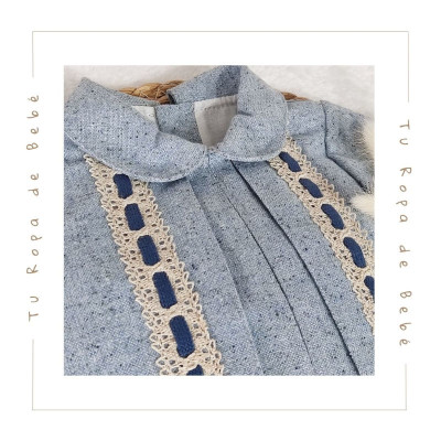 COLECCIÓN INVIERNO. Pelele con chaqueta bebé niño Mac Ilusión