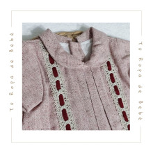 COLECCIÓN INVIERNO. Vestido con rebeca bebé niña Mac Ilusión