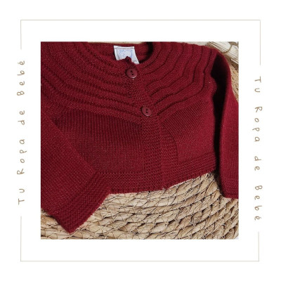 COLECCIÓN INVIERNO. Vestido con rebeca bebé niña Mac Ilusión