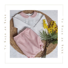COLECCIÓN INVIERNO. Conjunto braguita bebé niña Babidu