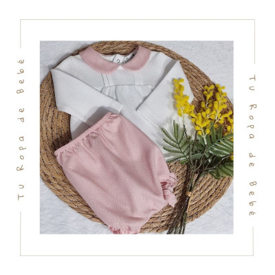 COLECCIÓN INVIERNO. Conjunto braguita bebé niña Babidu