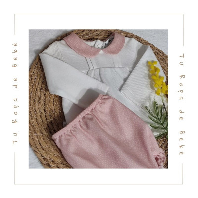 COLECCIÓN INVIERNO. Conjunto braguita bebé niña Babidu