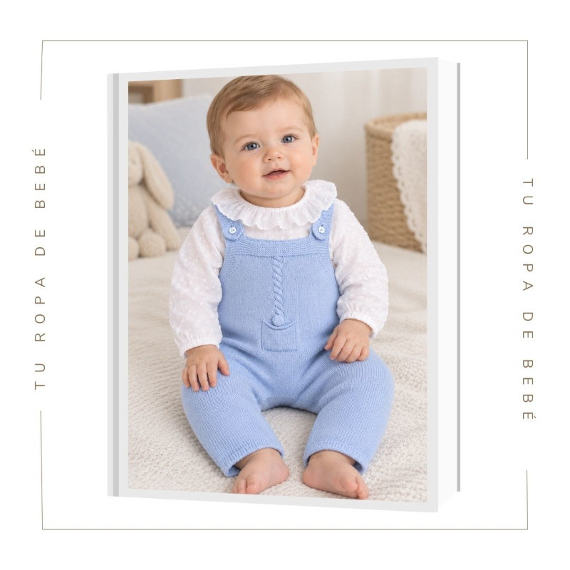 COLECCIÓN INVIERNO. Peto largo bebé niño Artesanía Granlei