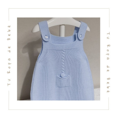 COLECCIÓN INVIERNO. Peto largo bebé niño Artesanía Granlei