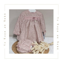 COLECCIÓN INVIERNO. Vestido con braga bebé niña Kiriki