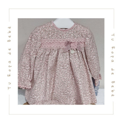COLECCIÓN INVIERNO. Vestido con braga bebé niña Kiriki