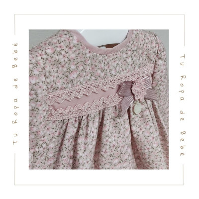 COLECCIÓN INVIERNO. Vestido con braga bebé niña Kiriki