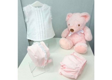 COLECCIÓN VERANO. Conjunto bebé niña piqué