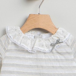 COLECCIÓN VERANO. Vestido bebé rayas gris