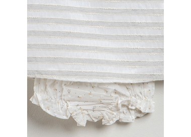 COLECCIÓN VERANO. Vestido bebé rayas gris