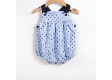 Pelele para bebé. Color celeste. Marca Cocco Acqua. Temporada Verano.