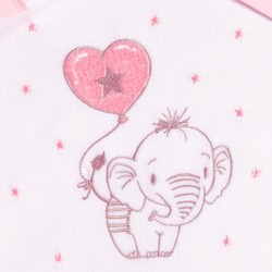 COLECCIÓN ATEMPORAL. Tríptico Sábanas Algodón Coche Elefantino