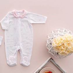 COLECCIÓN VERANO. Pelele enterizo fruncido cuello bebé Beach