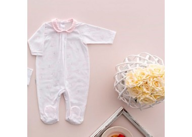 COLECCIÓN VERANO. Pelele enterizo fruncido cuello bebé Beach