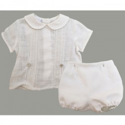 COLECCIÓN VERANO. Conjunto cubrepañal bautizo