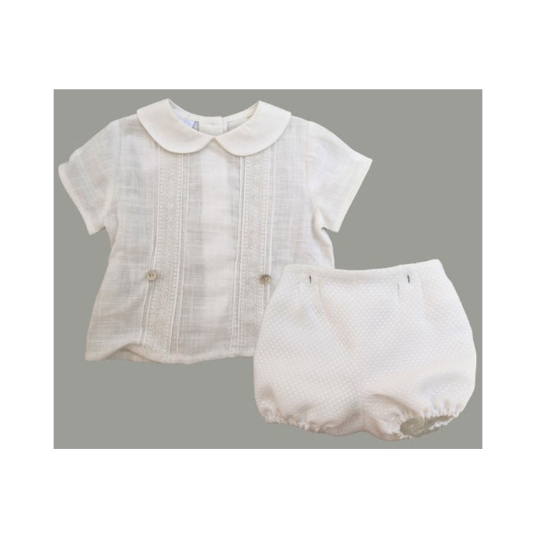 COLECCIÓN VERANO. Conjunto cubrepañal bautizo