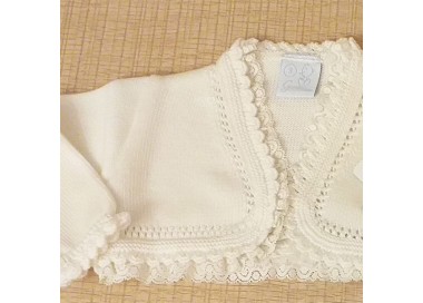 COLECCIÓN VERANO. Chaqueta corta hilo puntilla