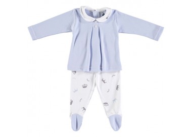 COLECCIÓN INVIERNO. Conjunto cuello bebé TABLAS CORONAS